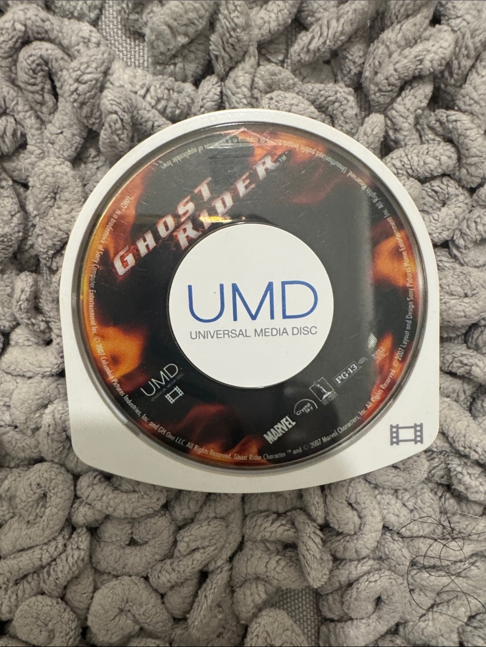 Marvel Ghost Rider UMD Disc - Black, White, Orange